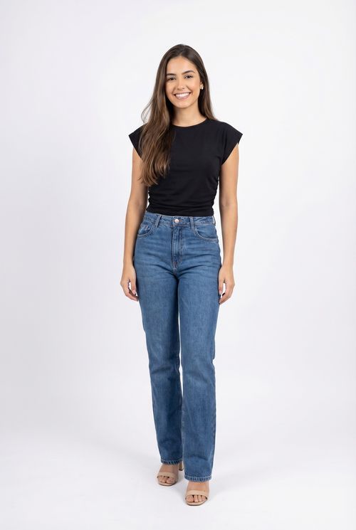 Blusa Feminina Preta Muscle Tee