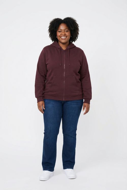 Moletom fem fpm fgm003d aber capuz roxo roxo escuro
