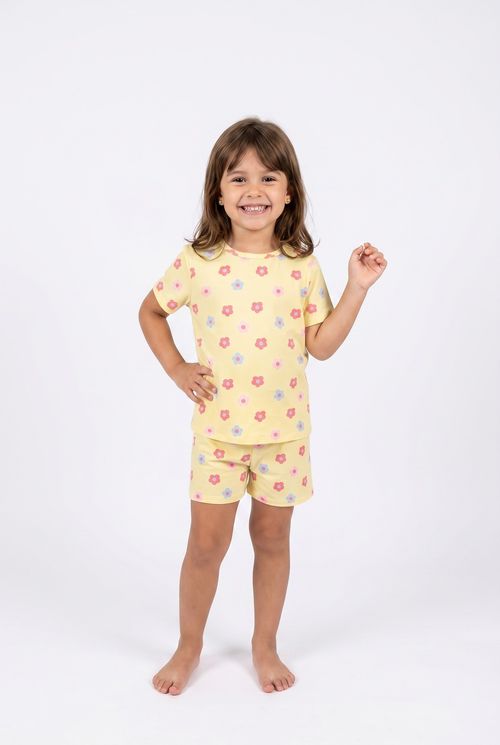Aces inf avj022 pijama 12-16 mc floral estampado