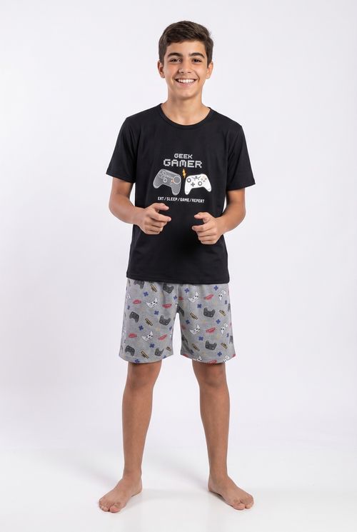Aces inf ajj016 pij 12-16 mc short gamer preto