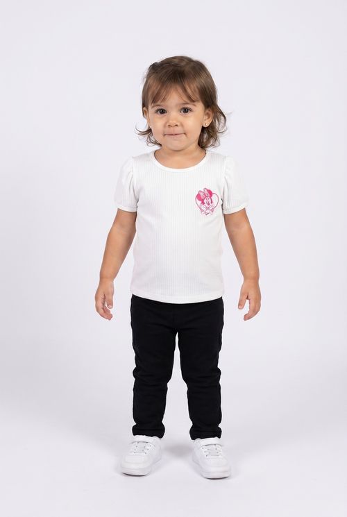 Blusa inf1/3nas109041c rib brc minnie branco