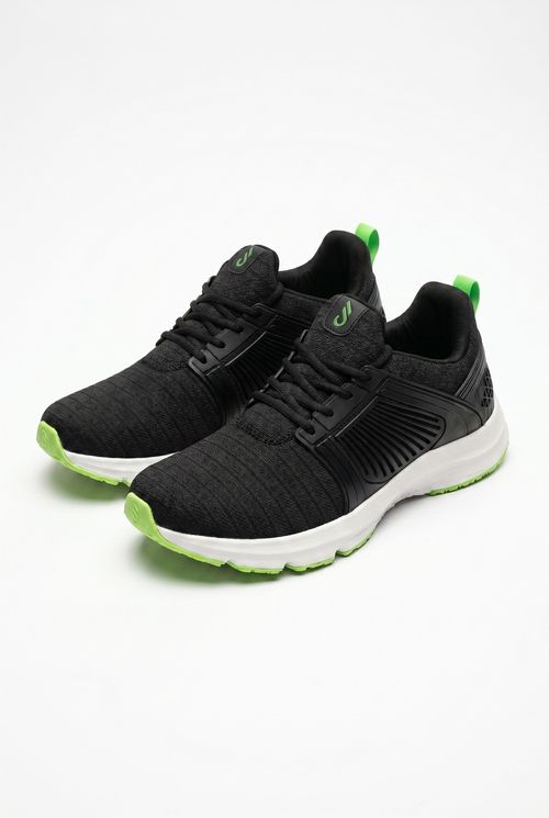 Tênis Spark Masculino Preto Verde Neon