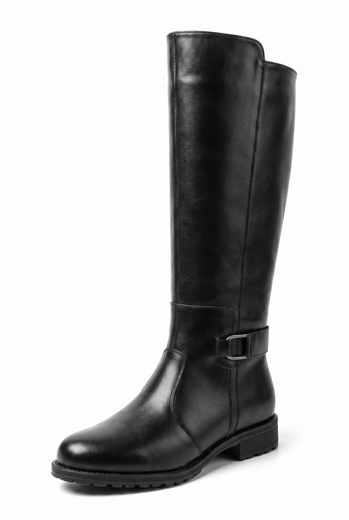 Bota cano alto salto 72136 preto preto