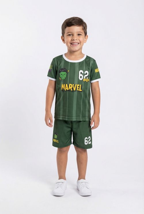 Conjunto Infantil Menino Verde Hulk 62