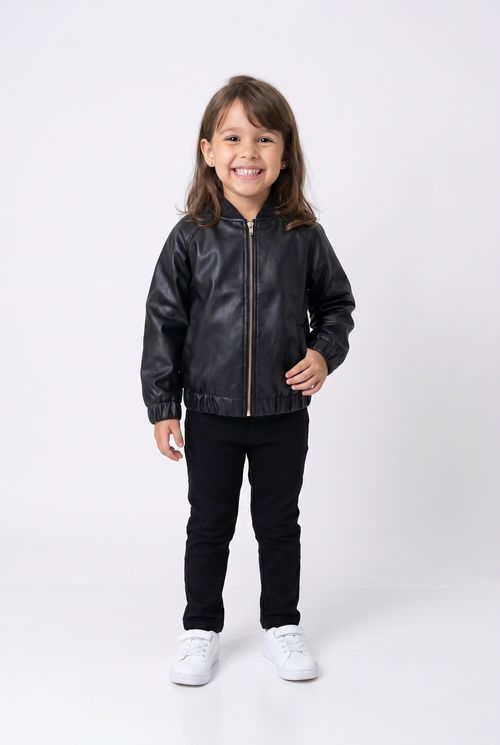 Inf 10/16 nas ivj009 jaqueta bomber pu preto
