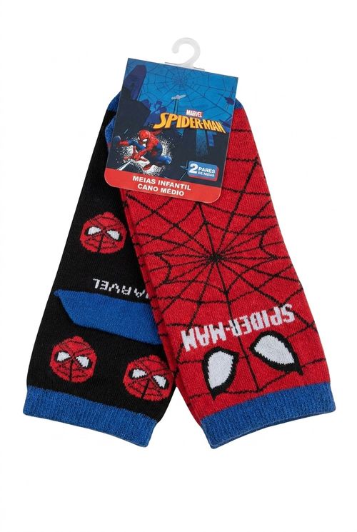 Kit Meias Infantil Menino Spider-Man Marvel 30-33
