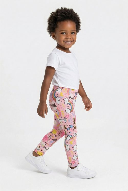 Legging Infantil Menina Marinho Lisa