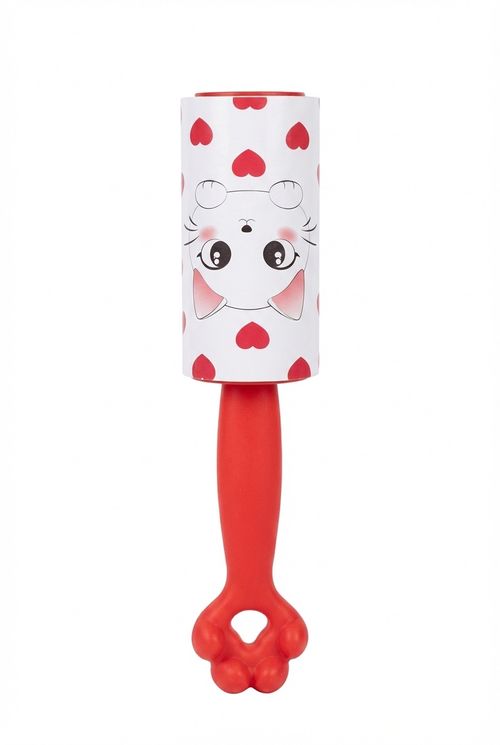 Aces bskt ako054 tira pelo gatinho verm estampado