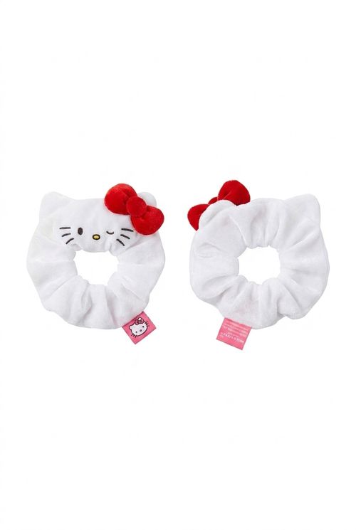 Aces bskt akc083 srunchie hello kitty branco