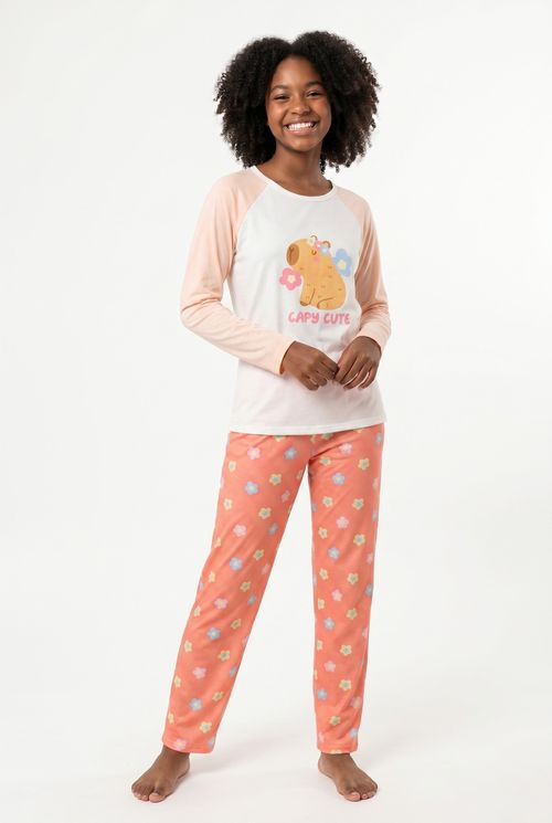 Aces juva  avj020 pijama 12-16 ml capiva branco