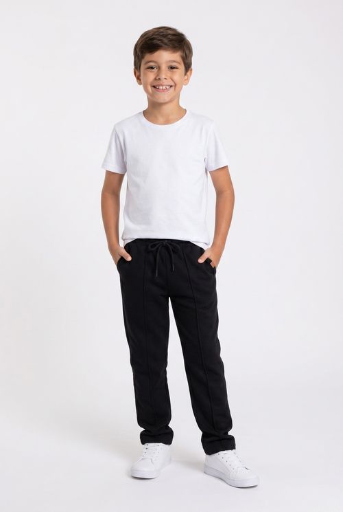 Calca moletom liso 263794 preto preto