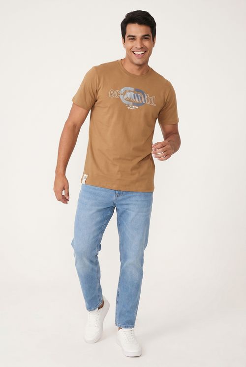 Camiseta masc street ek850 ecko marr me marrom medio