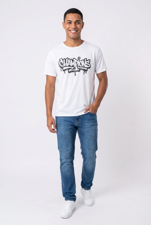Camiseta masc str cap antena namo br branco