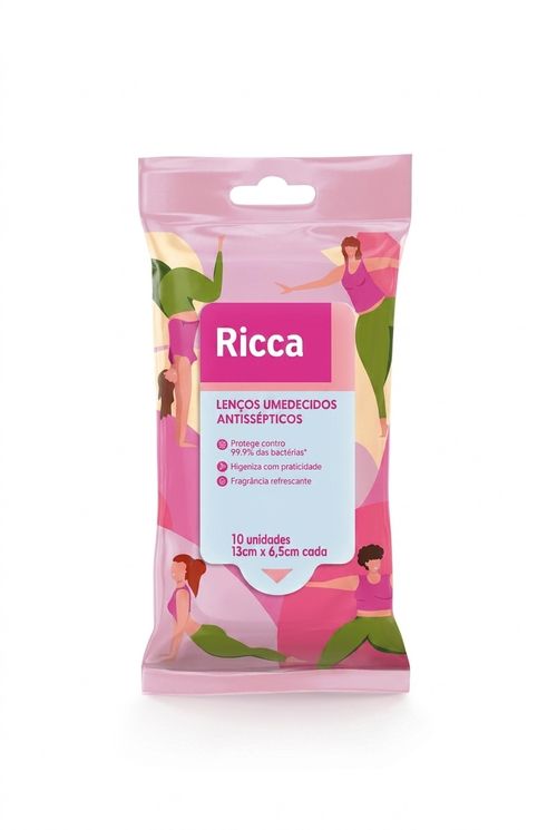 Lenços Umedecidos Antissépticos Rosa