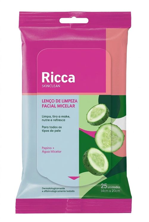 Lenço Facial Micelar Feminino de Pepino Refrescante