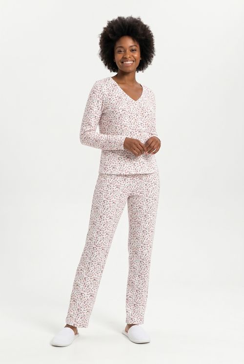 Conjunto Pijama Feminino Floral Delicada