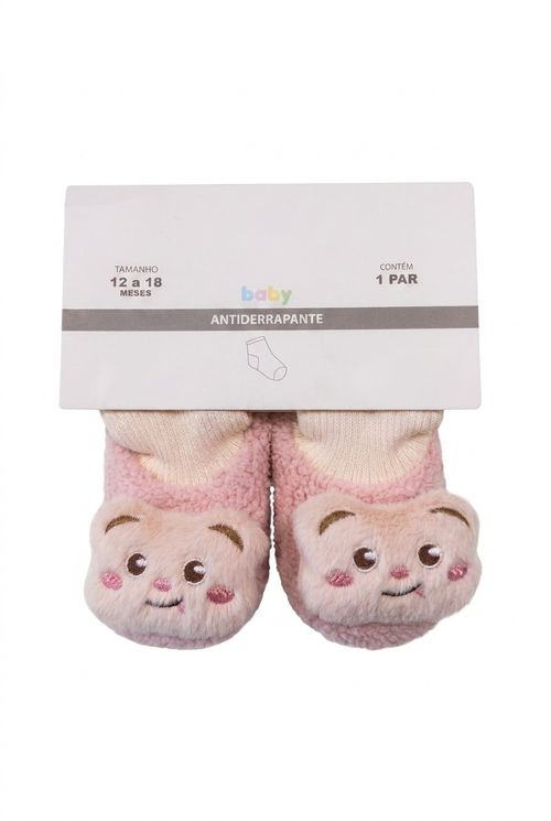 Aces baby nas aef002 meia pantufa gatinh rosa claro