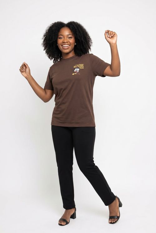 Blusa Feminina Marrom Disney Mickey Mouse 'Be With You'