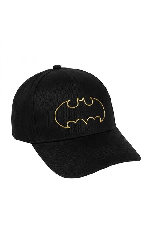 Boné Masculino Preto Estampa Batman Dourado