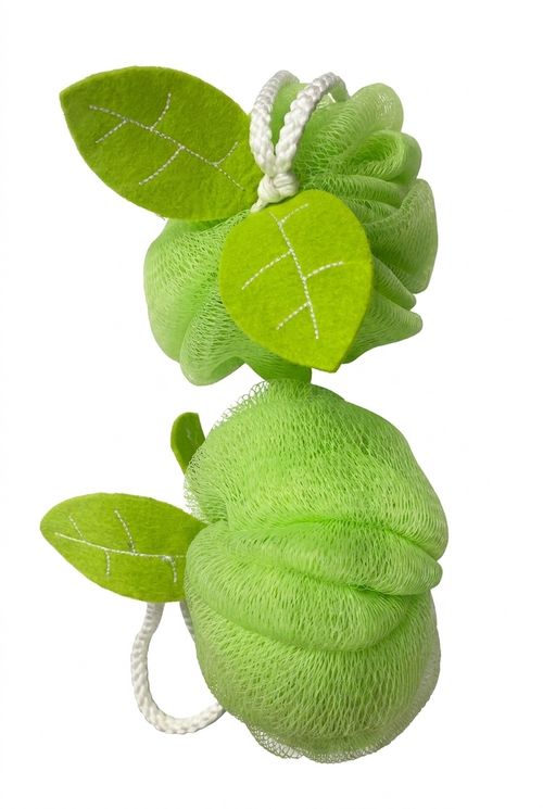 Esponja de Banho Verde Lima Folhas