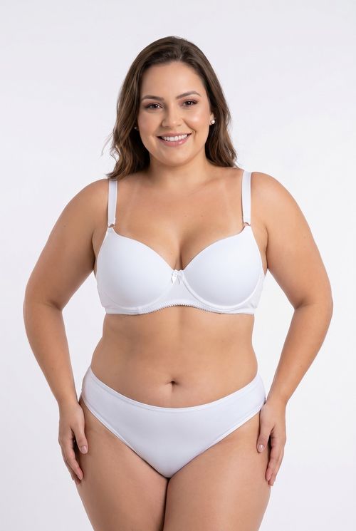 Sutiã Microfibra Bojo Feminino Branco