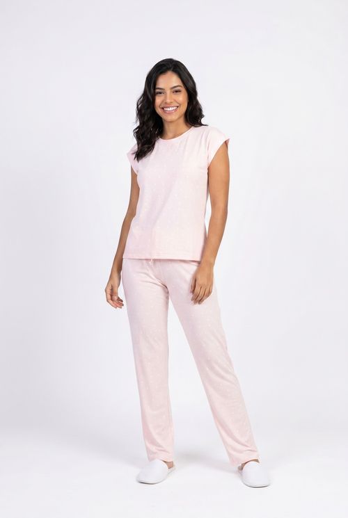 Ling noite lsj011 pij poly mc calça estampado