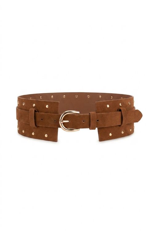 Aces fem aiw046 cinto suede marrom marrom medio