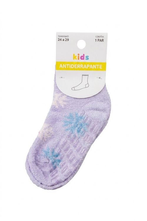 Aces inf abs126 meia 24-29 chenille neve estampado