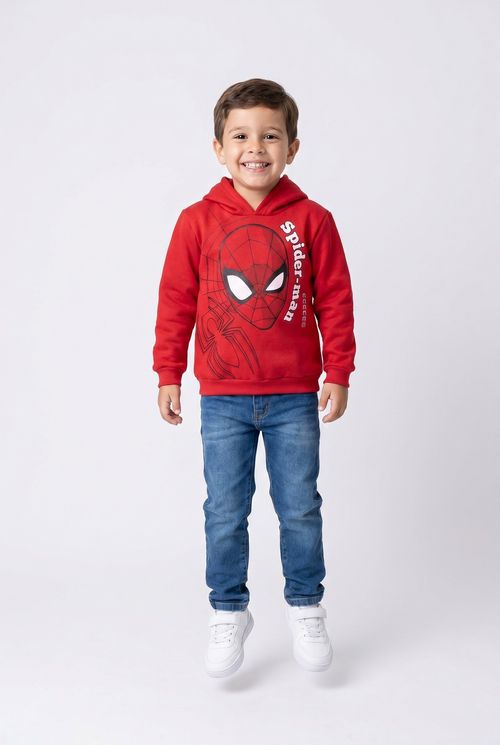 Moletom Infantil Menino Vermelho Homem-Aranha