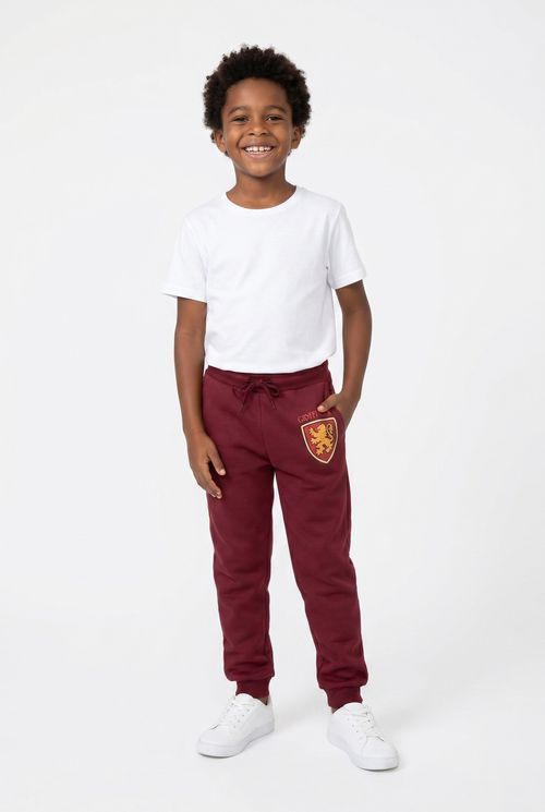 Calça Jogger Infantil Vinho Harry Potter