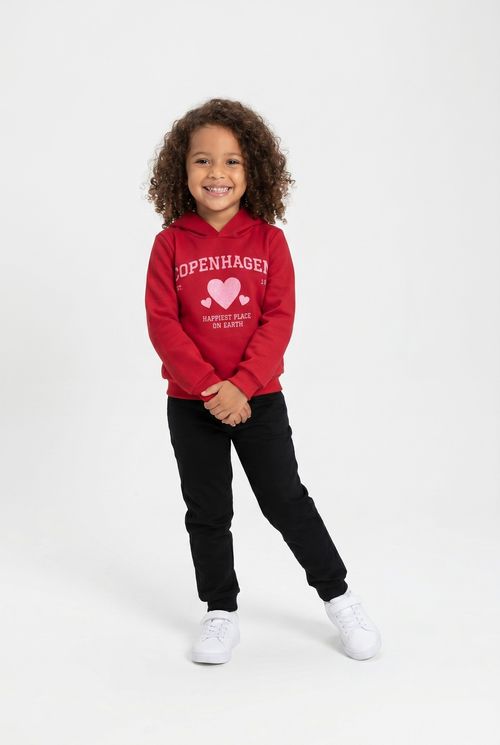 Blusa inf 4/8nas mol capuz cora vermelho vermelho medio