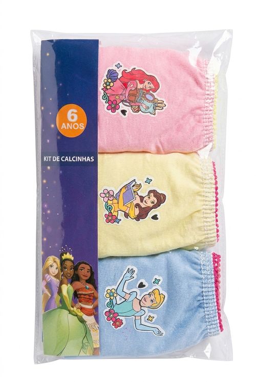 Aces inf 8 abc137 kit calcinha princesas sortido