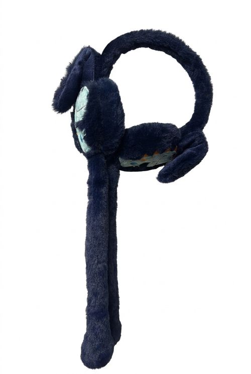 Protetor de Orelhas Infantil Menino Pelúcia Dino Azul