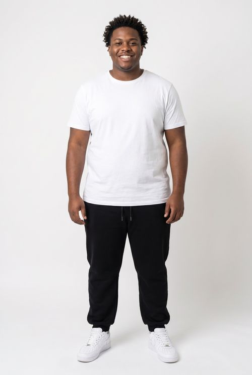 Calça Jogger Masculina Preta com Cordão