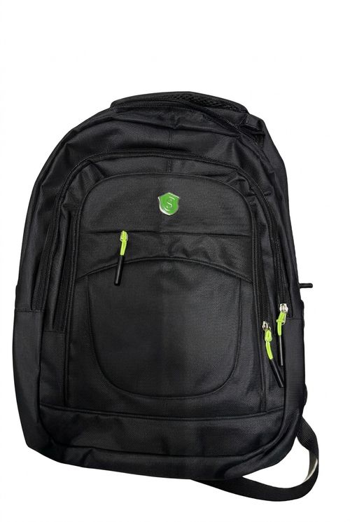 Mochila Executiva Caedu Preta com Detalhes Verde Neon