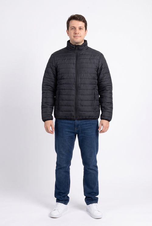 Masc casual mcj023a jaq puf gola prog pt preto