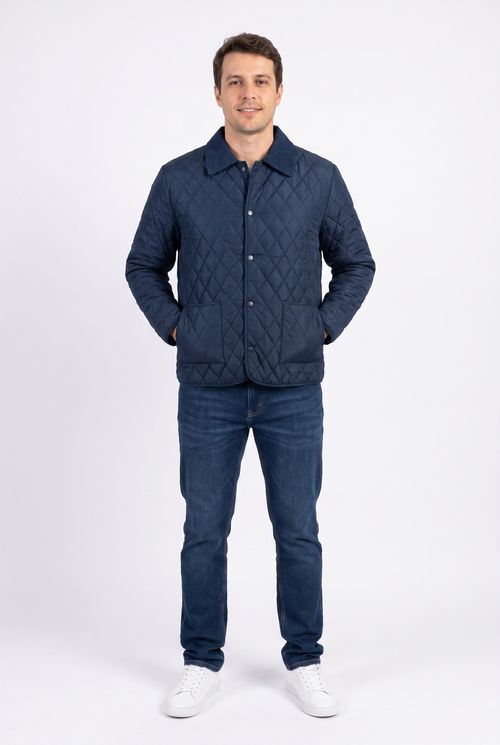 Masc casual mcj028 jaq matelasse azl esc azul escuro