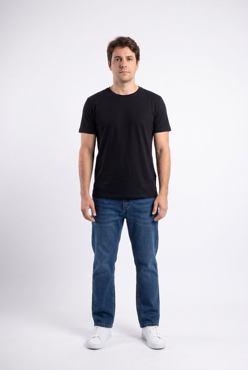 Calça Jeans Masculina Slim Azul Médio