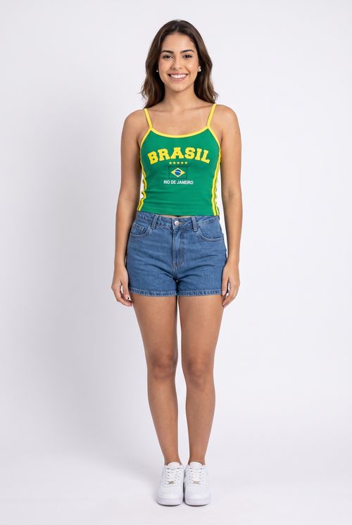 Blusa fem fsh ffl424 s/m rega brasil ver verde medio