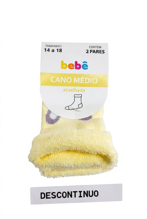 Acess bebe 2x1punho coelhinha flor 14-1 estampado