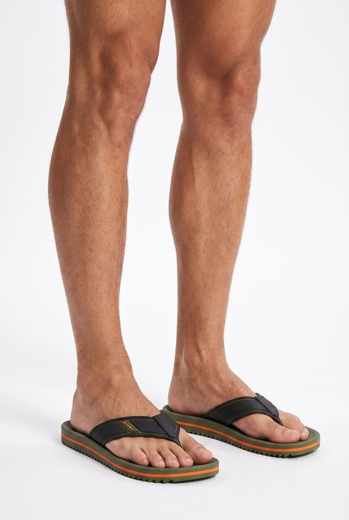 Chinelo Masculino Rider Trace Duo Verde e Laranja