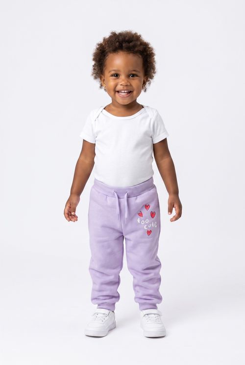 Calca moletom silk 1/3 nas azul claro lilas