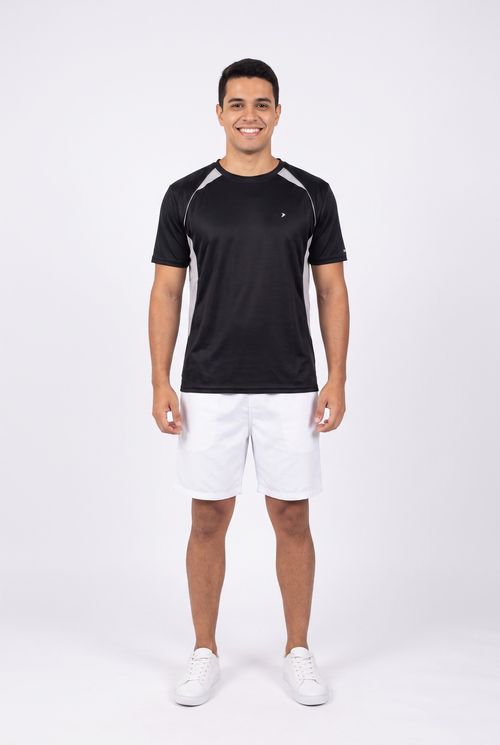 Camiseta Esportiva Masculina Dry Fit Preta