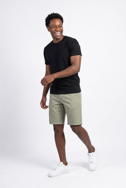 Bermuda Chino Masculina Verde Médio Casual