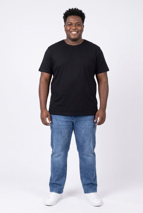 Calça Jeans Masculina Slim Azul Médio