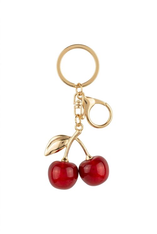 Chaveiro Infantil Feminino Cereja Vermelho