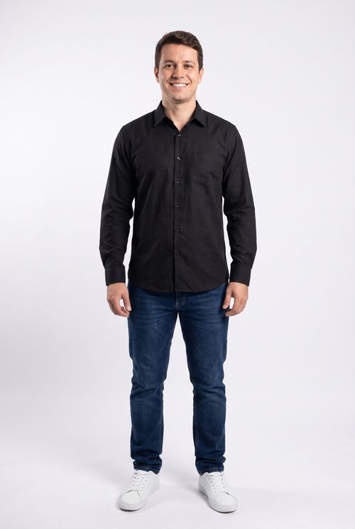 Camisa masc ml viscolinho br25-y51 sortido