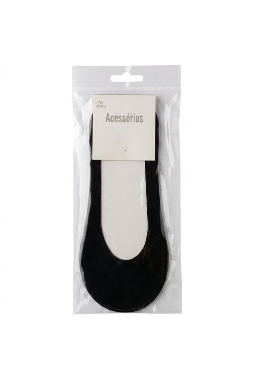 Aces fem ais136 meia invisivel preta preto