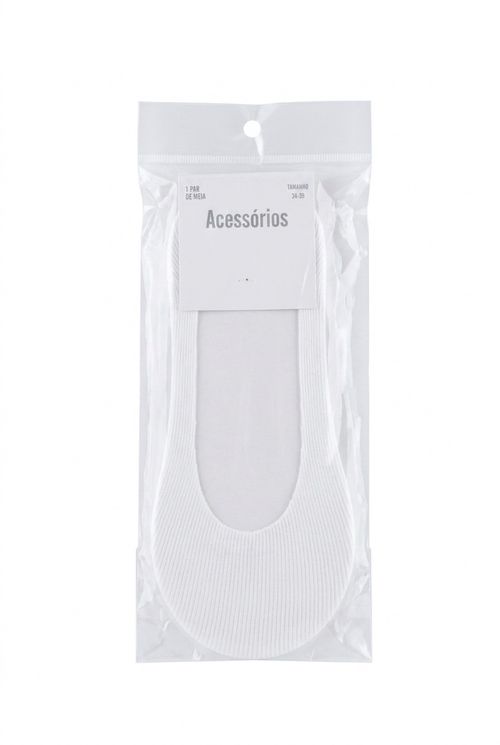 Aces fem ais136a meia invisivel branca branco