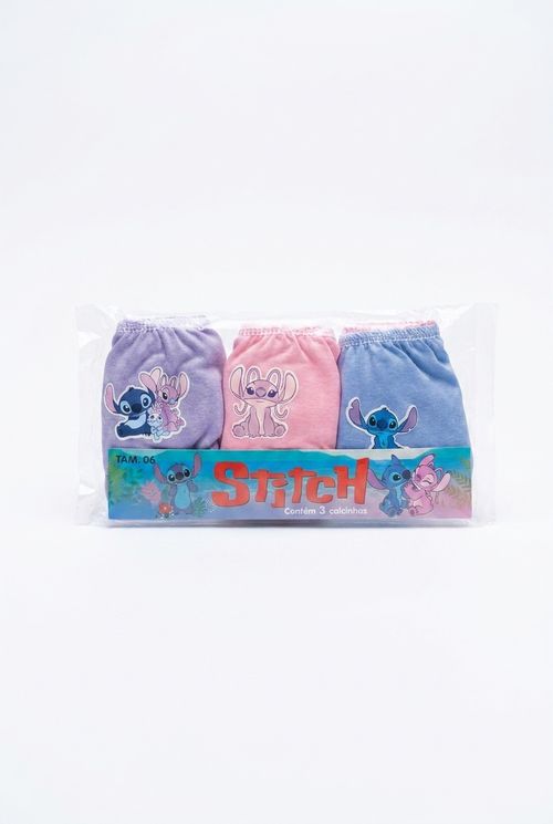 Aces inf 6 abc138 kit calcinha stitch sortido